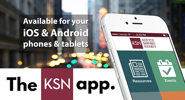Picture promoting the KSN App.