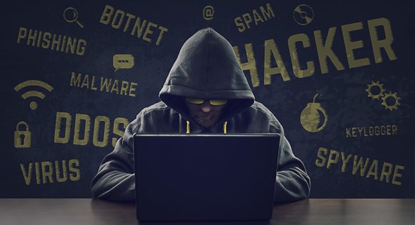 Picture of a computer hacker.