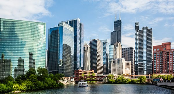 Picture of downtown Chicago Illinois.