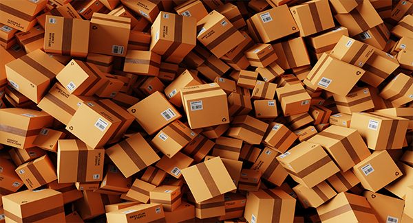 Picture of a pile of packages.