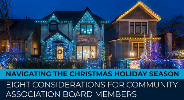 Homes decorated for the Christmas holiday season
