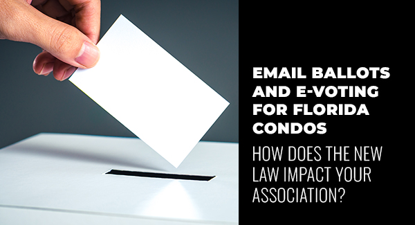 email ballot representing HOA voting