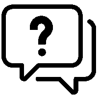 A washing machine icon with a circular door in the center and control buttons at the top.