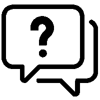 A washing machine icon with a circular door in the center and control buttons at the top.
